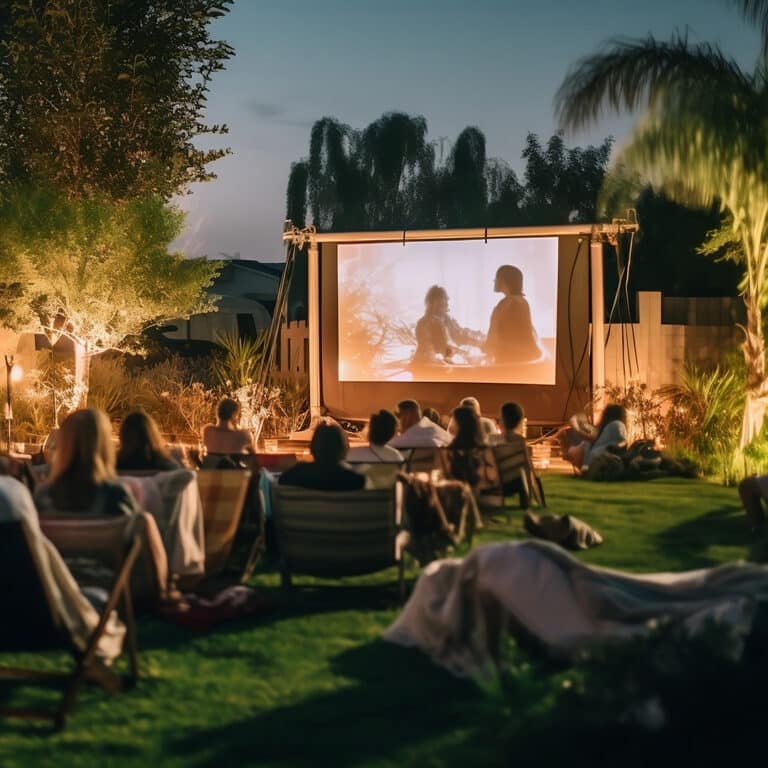 Private parties and backyard screen rentals with J-Crew Entertainment